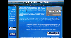 Desktop Screenshot of anchormarineltd.com